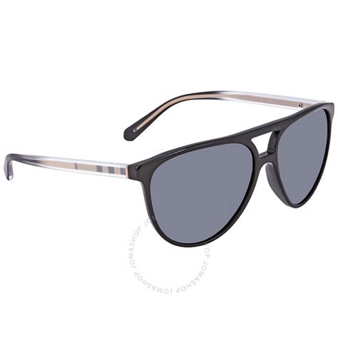 BURBERRY Men's BE4254 Sunglasses Black/Grey 58mm